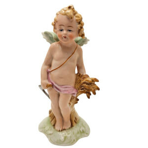 Fasold & Stauch Angel Figurine Cherub GERMANY PORCELAIN Wallendorf Nature